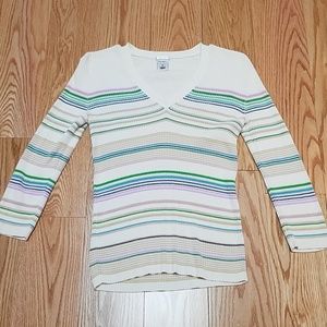 Striped cream sweater